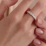 3.25 CT Lab Grown Round Diamond Wedding Band, Lab Created Diamond Wedding Ring, Diamond Anniversary Stacking Ring White Yellow Rose 14k Gold