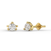 Lab Grown Diamond Stud Earrings/0.14 ct Diamond Studs for Women/White,Yellow,Rose 14K Solid Gold/ Lab Diamond Studs/ Bridesmaid Gift