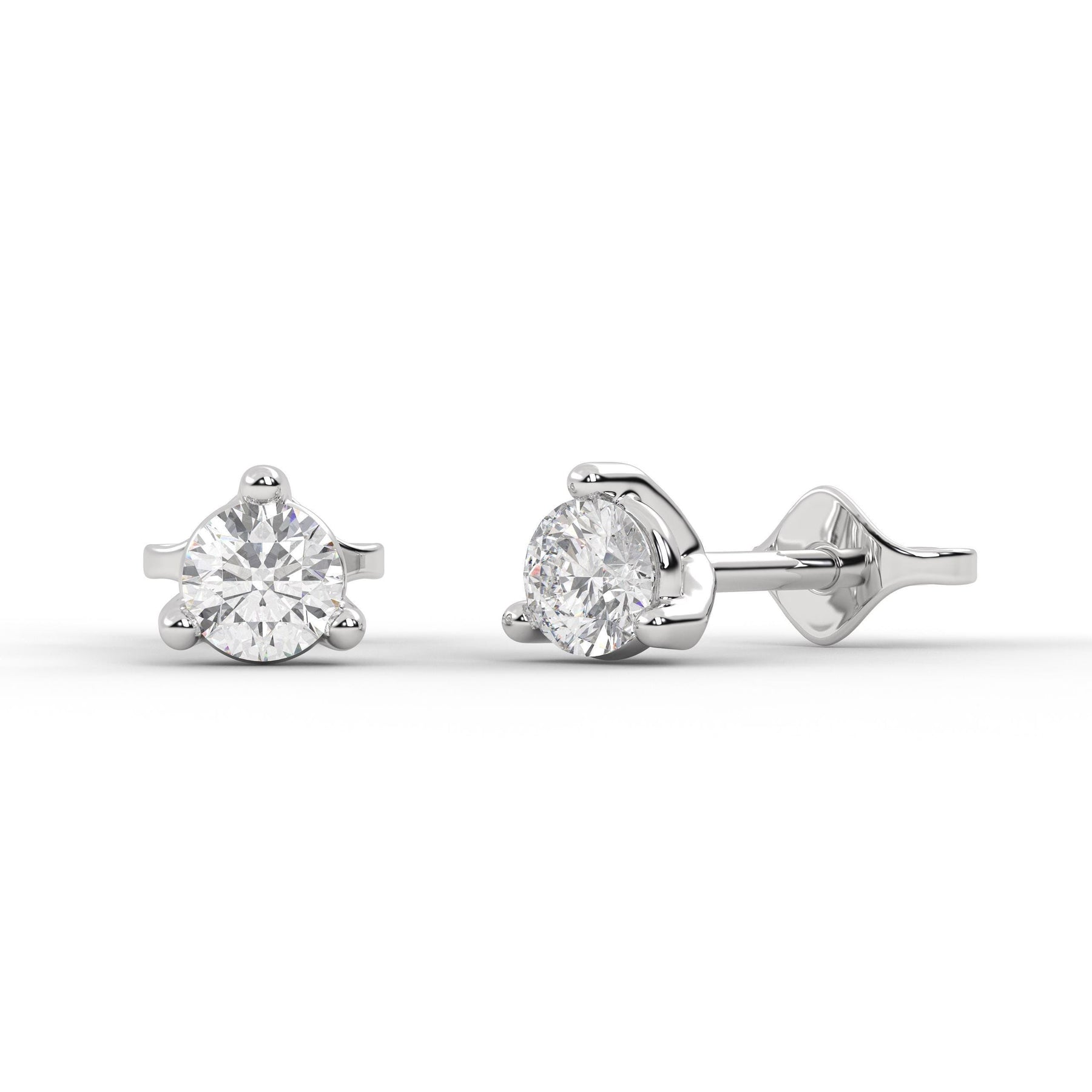 Lab Grown Diamond Stud Earrings/0.14 ct Diamond Studs for Women/White,Yellow,Rose 14K Solid Gold/ Lab Diamond Studs/ Bridesmaid Gift