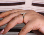 Certified 2.00 CT Lab Grown Diamond Ring, Oval Lab Diamond Engagement Ring , Lab Oval, Solid 14K Yellow Gold Oval Ring
