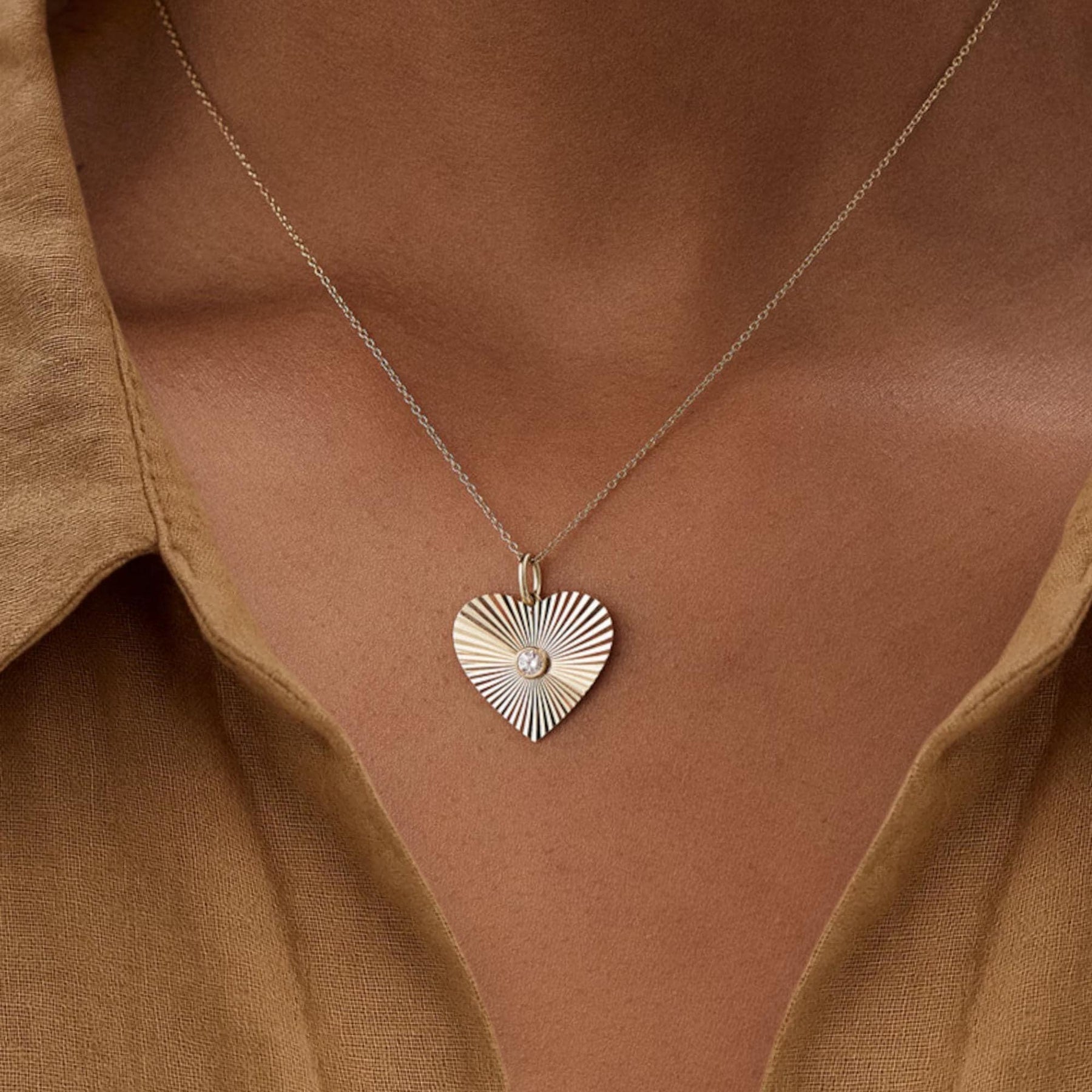 Gold Plated Pendant Necklace, Heart Pendant Necklace , Gold Plated Necklace, Necklace, Jewelry, Necklaces for Women, Gifts for Her