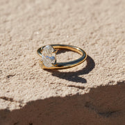 Best Seller Oval Cut Solitaire Engagement Ring / Oval Lab Grown Diamond Ring / Minimalist Ring / IGI Certified / Bypass Ring/ 14k Solid Gold