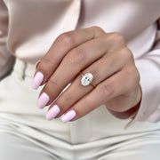 1.5 CT carat Oval solitaire diamond ring, IGI CERTIFIED Lab Grown Diamond, 10K/14K Solid Gold Ring