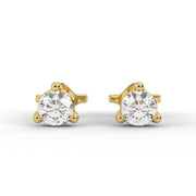 Lab Grown Diamond Stud Earrings/0.14 ct Diamond Studs for Women/White,Yellow,Rose 14K Solid Gold/ Lab Diamond Studs/ Bridesmaid Gift