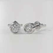 0.20 Ct Diamond Stud Earring Round Diamond Solitaire Earrings 14k Yellow Gold 14K White Gold 14K Rose gold