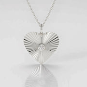 Gold Plated Pendant Necklace, Heart Pendant Necklace , Gold Plated Necklace, Necklace, Jewelry, Necklaces for Women, Gifts for Her