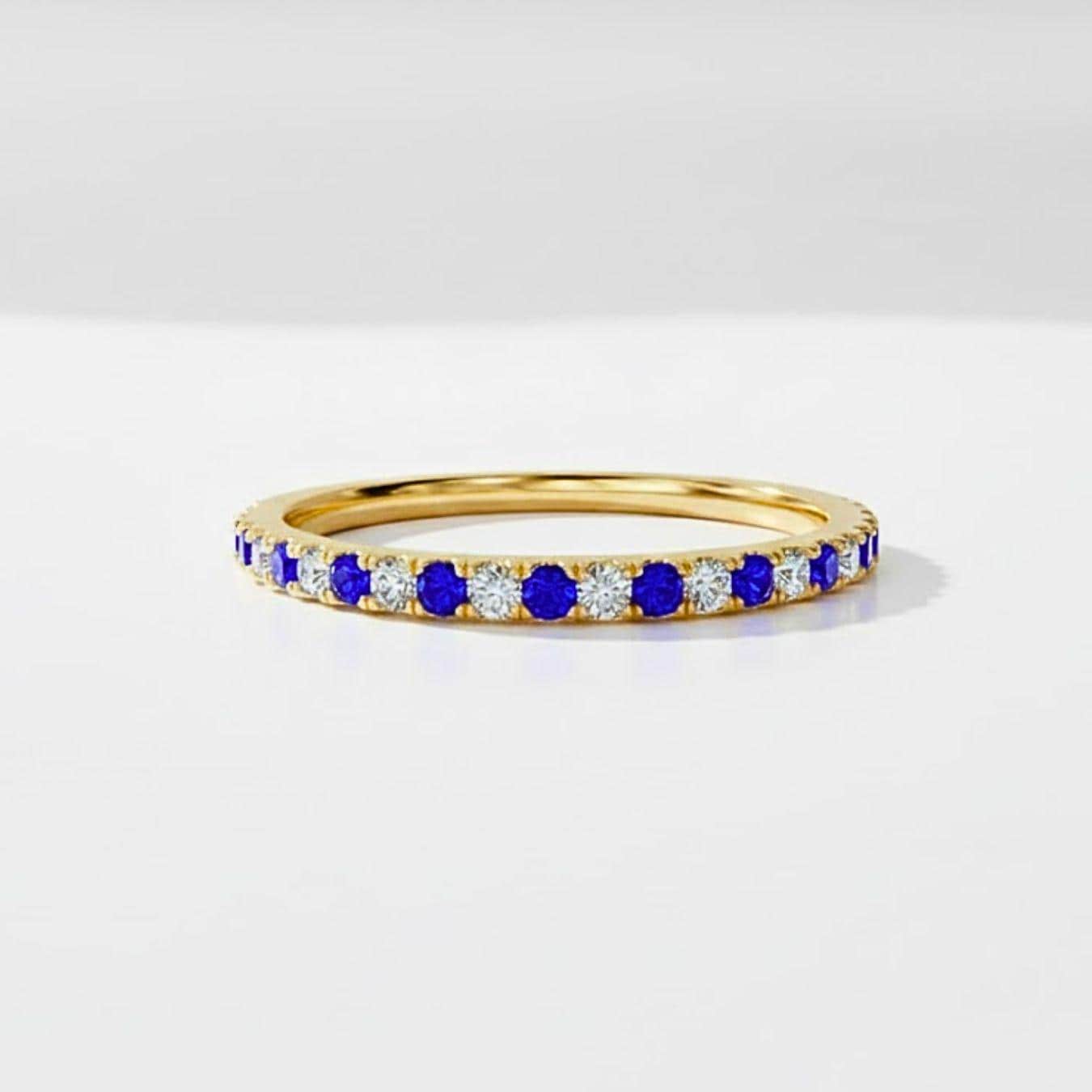 Birthstone Eternity Ring • Personalized Infinity Ring • Crystal Gemstone Jewelry • Gifts for Mom • Gift for Her •Valentines Day Gift for Her