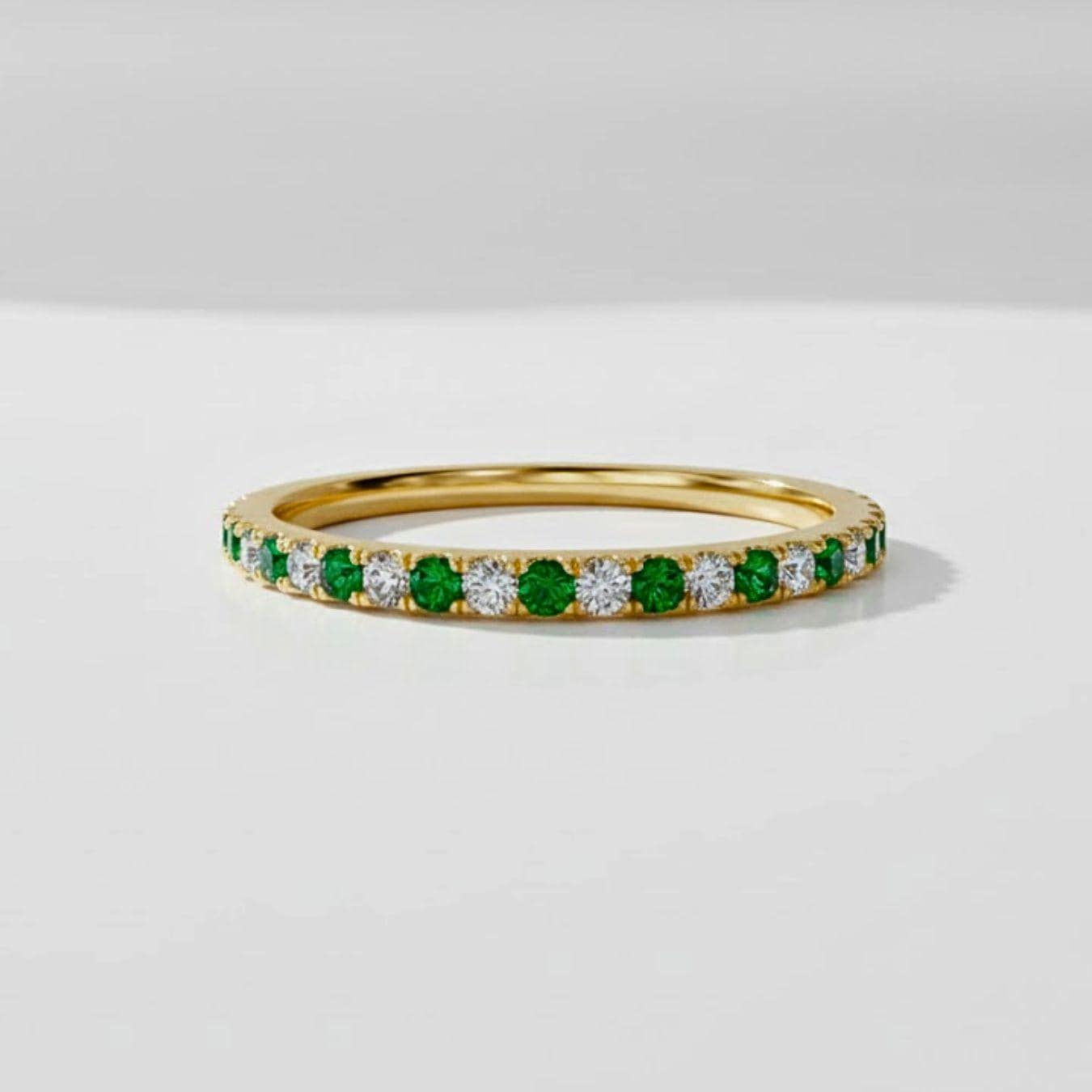 Birthstone Eternity Ring • Personalized Infinity Ring • Crystal Gemstone Jewelry • Gifts for Mom • Gift for Her •Valentines Day Gift for Her