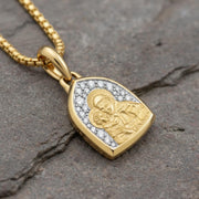 14K Gold Plated St Anthony Pendant, St Anthony Necklace, Saint Jewelry, Symbol Of Devotion, Religious Jewelry, Gift For Him