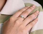 Marquise Cut Lab Grown Diamond Engagement Ring 1.00 CT Marquise Cut Lab Grown Diamond Ring IGI Certified Lab Diamond Promise Ring