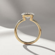2 Carat IGI Certified F color VS1 Clarity Oval Excellent Cut Lab Grown Diamond Solitaire Engagement Ring 14k Yellow Gold