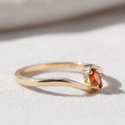 Marquise Cut Garnet Ring 14K Solid Gold Ruby Gemstone Engagement Ring Art Deco Diamond Promise Bridal Ring Anniversary Gift For Women