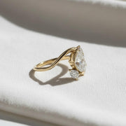 Oval Three Stone Engagement Ring, 2.00 TCW Oval Cut Lab Grown Diamond Ring,Wedding Ring For Women,Trilogy Ring For Her,Anniversary Gift Ring