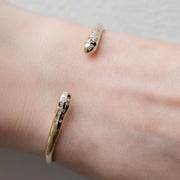 925 Silver Diamond Bangle, Genuine Lab Grown Diamond Bracelet, Cluster Diamond Bracelet, Open Cuff Bangle