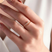 14k Solid Gold Minimalist Bypass Ring Cross Over Ring Thine Engagement Ring Spiral Cuff Ring Lab Diamond Ring Birthday Gift For Her