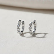 The Aurelia Lab-Grown Diamond Hoop Earrings in 10K or 14K Solid Gold