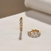 The Aurelia Lab-Grown Diamond Hoop Earrings in 10K or 14K Solid Gold