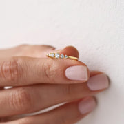 Lab Grown Diamond Wedding Band: 14k Solid Gold Anniversary Stacking Ring