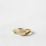 2 Carat Pear Cut Fancy Yellow Lab Grown Diamond Ring / Pear Shaped Engagement Ring / 2 CT Solitaire Ring / Minimalist Ring / 14K Gold Ring