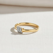The Elowen Twisted Lab-Grown Diamond Wedding Ring in 10K or 14K Solid Gold