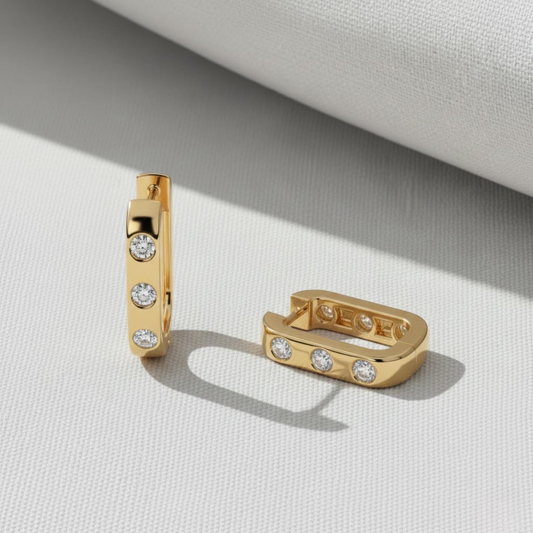 Diamond Huggies, 14k Solid Gold Diamond Huggie Hoops, Lab Grown Diamond Earrings, Small Hoop Earring, Diamond Huggie Earring, Gift For Her