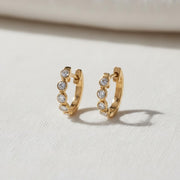 The Aurelia Lab-Grown Diamond Hoop Earrings in 10K or 14K Solid Gold
