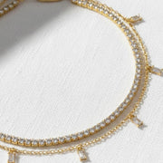 The Marina Lab-Grown Diamond Anklet in 10K or 14K Solid Gold