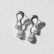 The Elowyn Pear-Cut Lab-Grown Diamond Drop Earrings in 10K or 14K Solid Gold