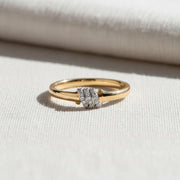 The Elowen Twisted Lab-Grown Diamond Wedding Ring in 10K or 14K Solid Gold