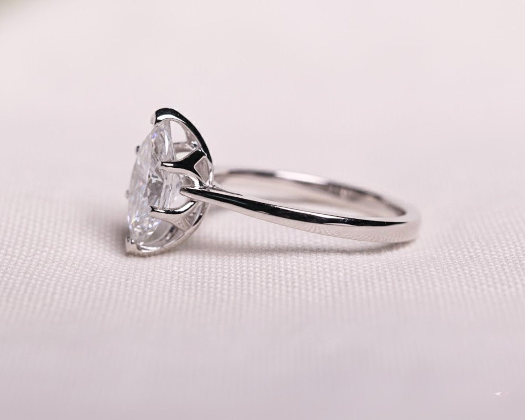 Dutch Marquise Engagement ring  Travel ring Unique Gold Promise ring Wedding ring Lab Grown diamond ring Solitaire diamond ring Gift for her
