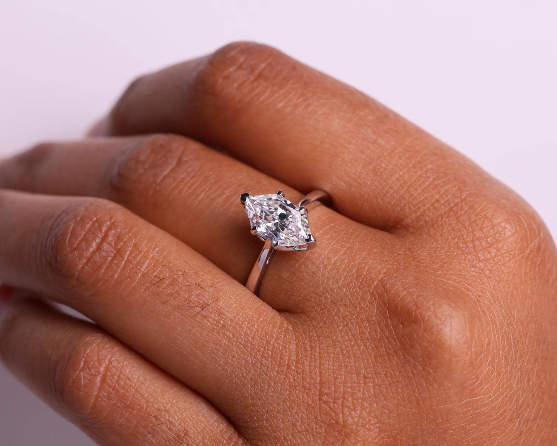 Dutch Marquise Engagement ring  Travel ring Unique Gold Promise ring Wedding ring Lab Grown diamond ring Solitaire diamond ring Gift for her