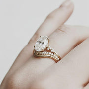 0.21 Carat Lab Grown Diamond Wedding Band, 14k Gold Anniversary Ring