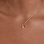 Custom Initial Necklace: Multicolor Gemstone Colorful Letter Diamond Pendant Personalized Jewelry