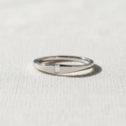Dainty Baguette Diamond Ring • Gold Wedding Band • Minimalist Eternity Ring • Perfect Stacking Rings • Christmas Gifts for Women