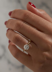 IGI CERTIFIED 2 Carat F Color VS1 Clarity Round Brilliant Ideal Cut Diamond Solitaire Engagement Ring Lab Grown CVD Diamond 14k Yellow Gold