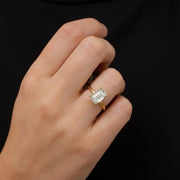 14K Gold Emerald Cut Lab Grown Diamond Engagement Ring – IGI Certified