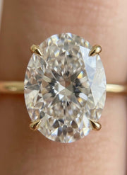 2.00 carat Oval solitaire diamond ring, IGI CERTIFIED Lab Grown Diamond, 14K Solid Gold Ring 1.5mm band