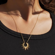 Sun Necklace - Spike Necklace - Pendant Necklace - Dainty Necklace - Layering Necklace - Celestial Necklace - Maylin Necklace