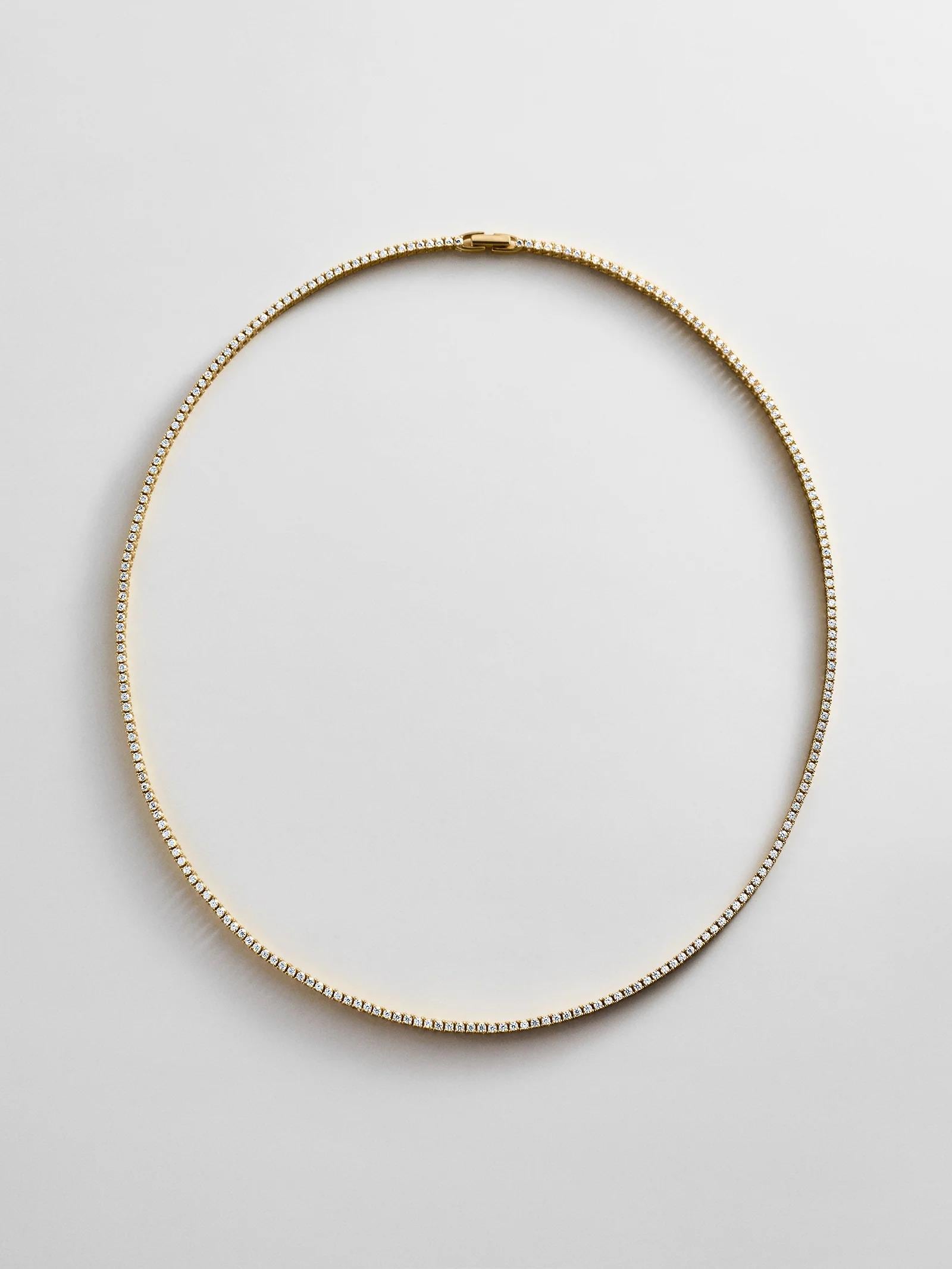Silver Tennis Choker Necklace, CZ Crystal Jewelry, Bridal Minimalist Wedding Gift, Dainty Layering Bridesmaid Gift Her