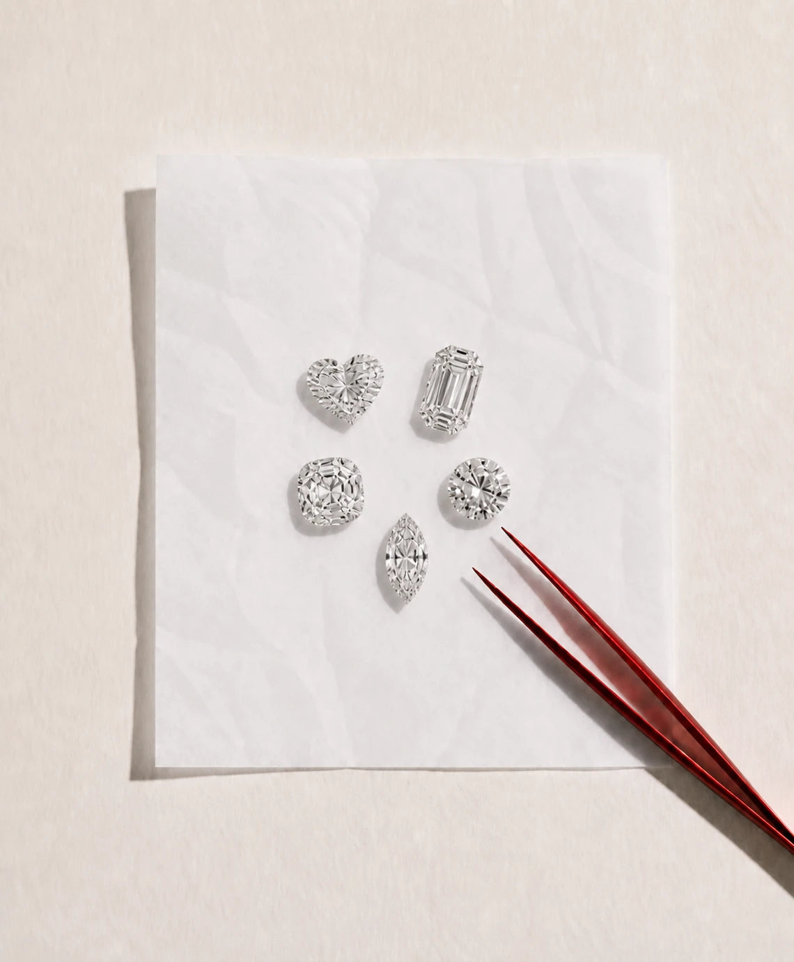 Five diamond cuts, one standard